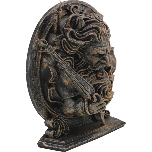 Decoratiune gravata zodia Sagetator cu accente aurii, 13cm, imagine 2