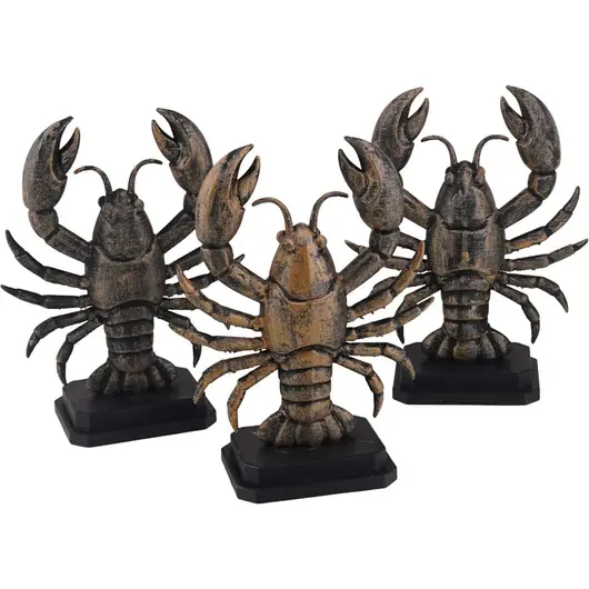 Decoratiune / Statueta pentru zodia Rac antichizata manual, 12cm, imagine 2