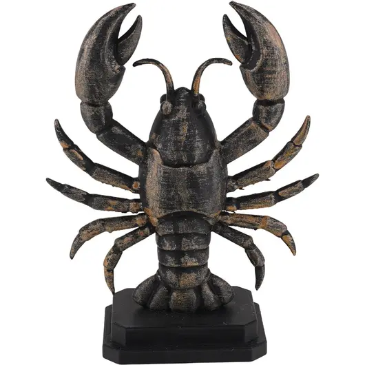 Decoratiune / Statueta pentru zodia Rac antichizata manual, 12cm