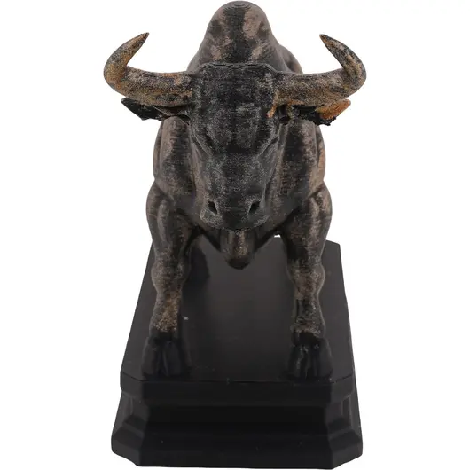 Decoratiune / Statueta pentru zodia Taur antichizata manual - 9,5cm, imagine 2