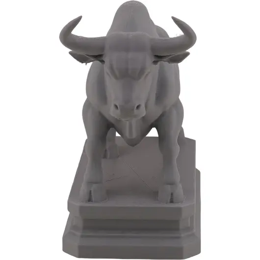 Decoratiune / Statueta pentru zodia Taur, gri - 9,5cm, imagine 2