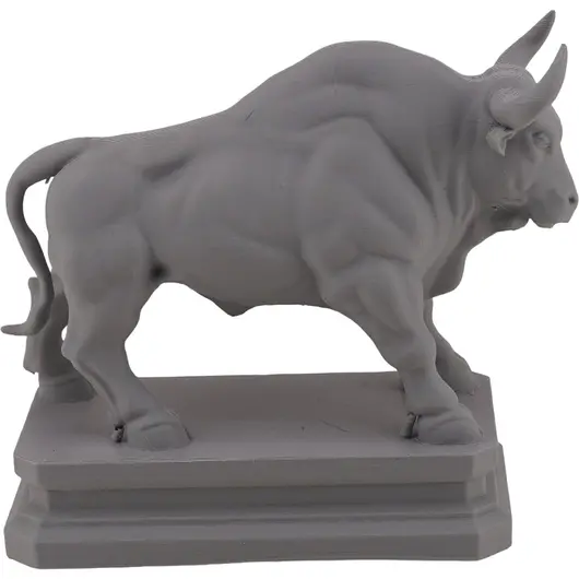 Decoratiune / Statueta pentru zodia Taur, gri - 9,5cm