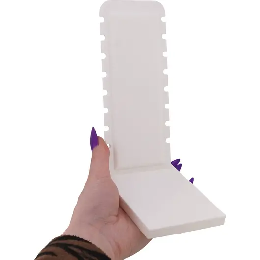 Suport pentru bijuterii cu opt spatii pentru bratara / colier - alb, imagine 3