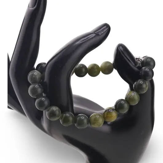 Bratara Jad nefrit sfere 8mm, imagine 2