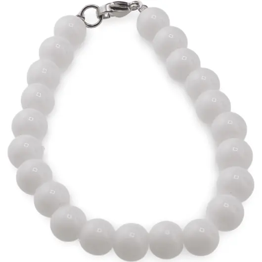 Bratara Onix alb sfere 8mm