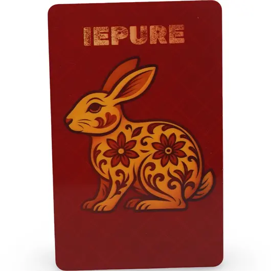 Card Feng Shui zodia Iepure, amuleta pentru sustinerea energiilor favorabile in anul 2026