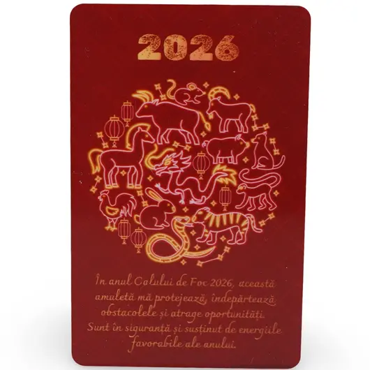 Card Feng Shui zodia Porc, amuleta pentru sustinerea energiilor favorabile in anul 2026, imagine 2