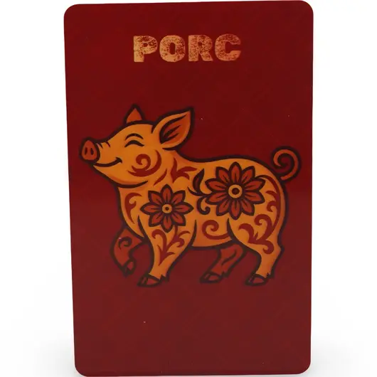 Card Feng Shui zodia Porc, amuleta pentru sustinerea energiilor favorabile in anul 2026