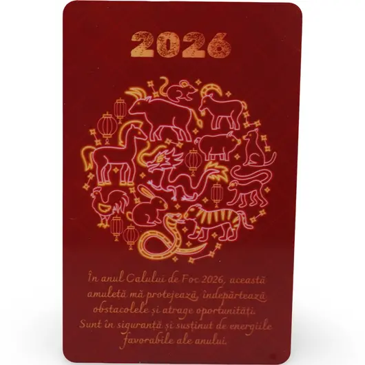 Card Feng Shui zodia Sobolan, amuleta pentru sustinerea energiilor favorabile in anul 2026, imagine 2