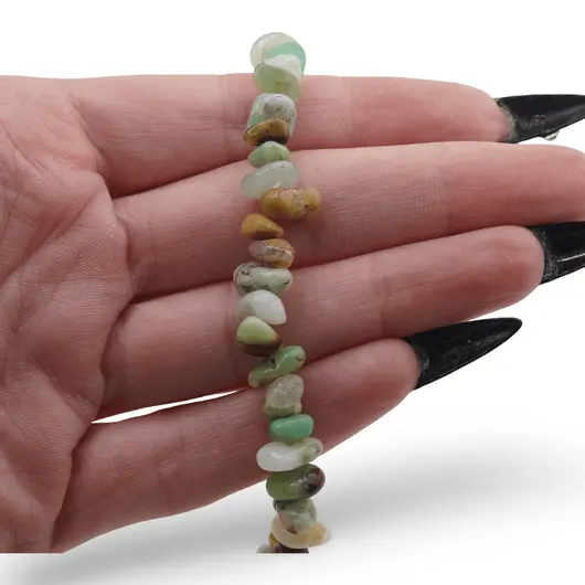 Colier Crisopraz chips 6-12mm, imagine 3