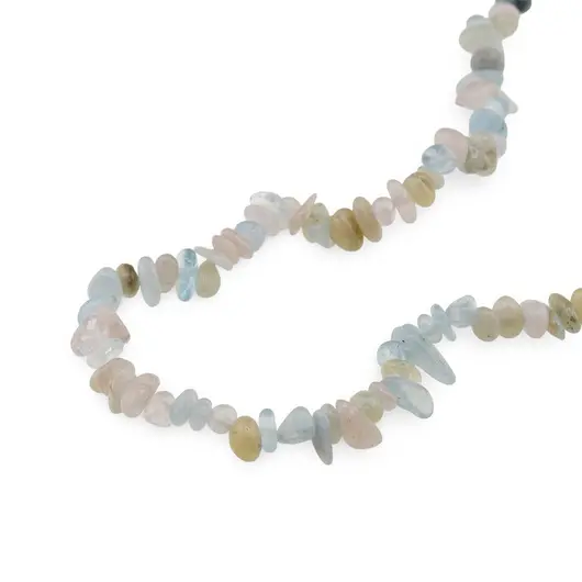 Colier pietre neuniforme Berile, 6-8mm, imagine 2