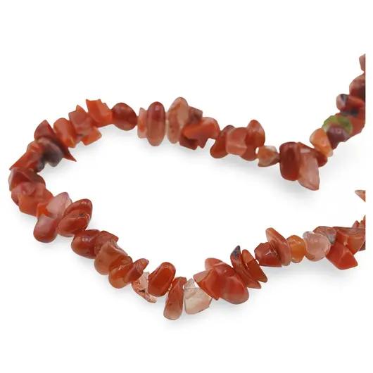 Colier pietre neuniforme Carneol, 6-8mm, imagine 2