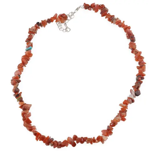 Colier pietre neuniforme Carneol, 6-8mm