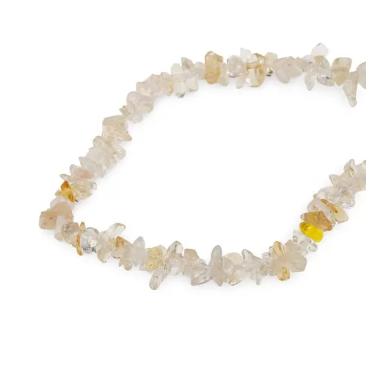 Colier pietre neuniforme Citrin, 6-8mm, imagine 2