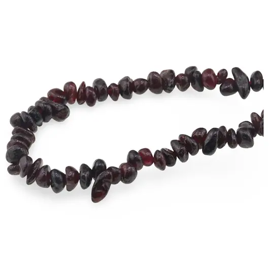 Colier pietre neuniforme Granat, 6-8mm, imagine 2