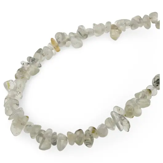 Colier pietre neuniforme Prehnit, 6-8mm, imagine 2