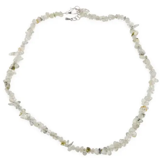 Colier pietre neuniforme Prehnit, 6-8mm