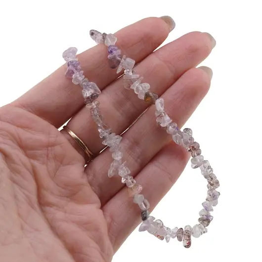 Colier pietre neuniforme Super Seven, 6-8mm, imagine 4