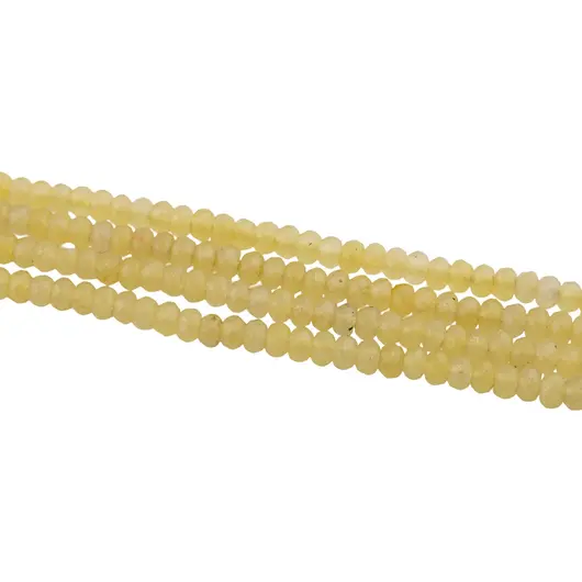 Sirag Agat galben discuri fatetate 4mm, 37cm, imagine 2