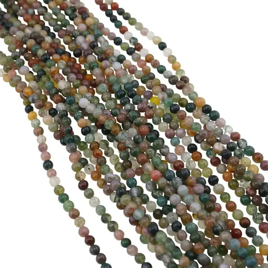 Sirag Agat indian sfere 3mm, 39cm, imagine 2