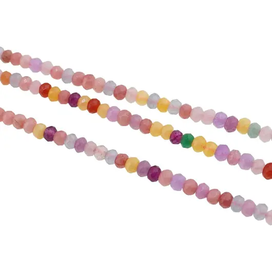 Sirag Agat multicolor discuri fatetate 4mm, 35cm, imagine 2