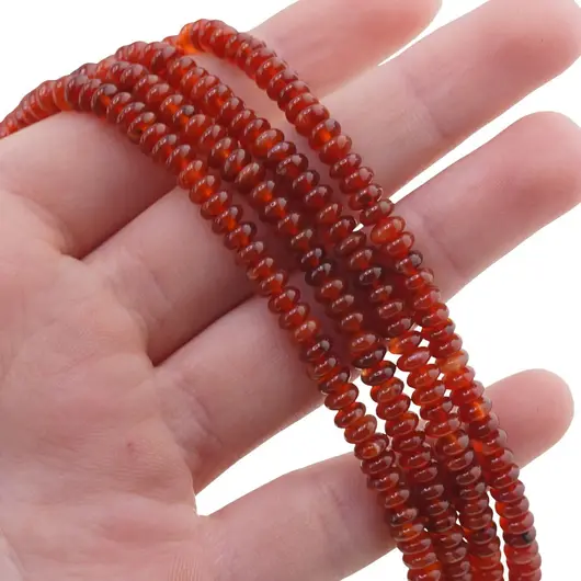 Sirag Carneol rondele 4-5mm, 38-39cm, imagine 3