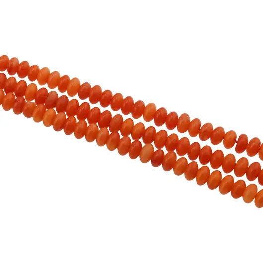 Sirag Coral portocaliu rondele 5mm, 39-41cm, imagine 2