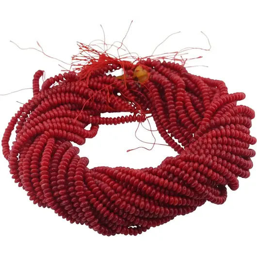 Sirag Coral rosu rondele 4-5mm, 39-40cm