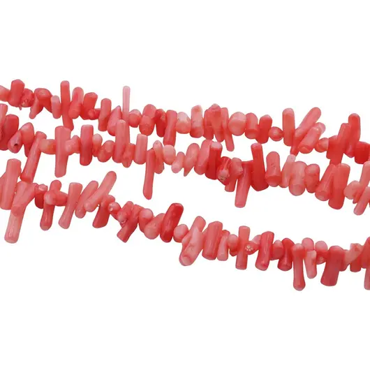 Sirag Coral roz freeform 4-12mm, 38-39cm, imagine 2