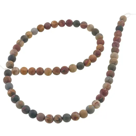 Sirag Jasp Oceanic mat sfere 6mm, 39cm