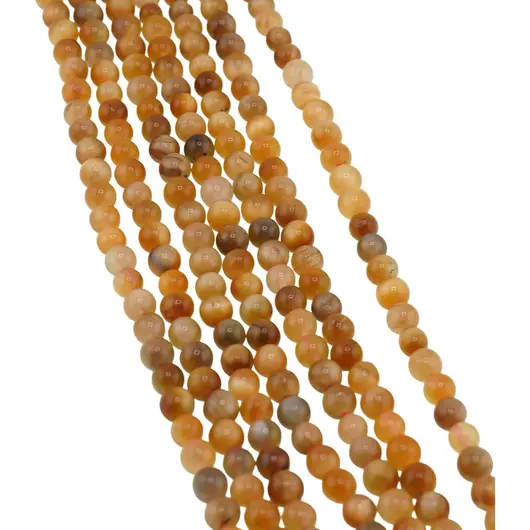 Sirag Ochi de tigru galben sfere 4mm, 38-39cm, imagine 2