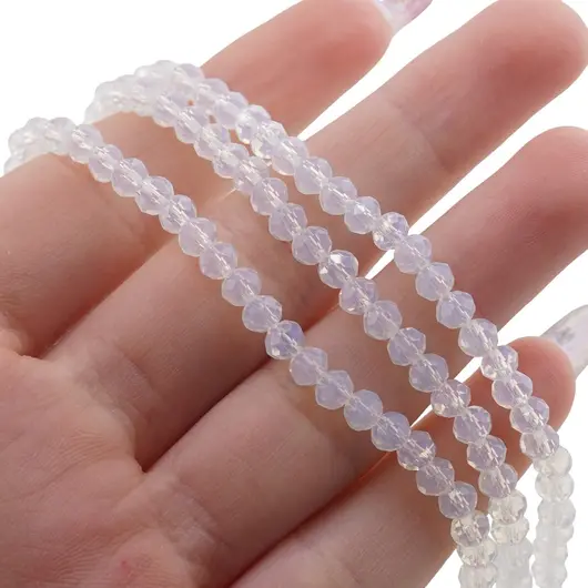 Sirag Opalit sfere fatetate 4mm, 36-49cm, imagine 3