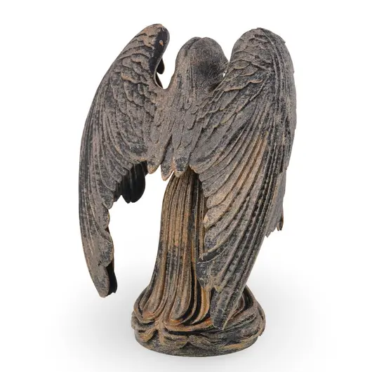 Statueta Inger protectiv gravat si antichizat manual - 14,5cm, imagine 2