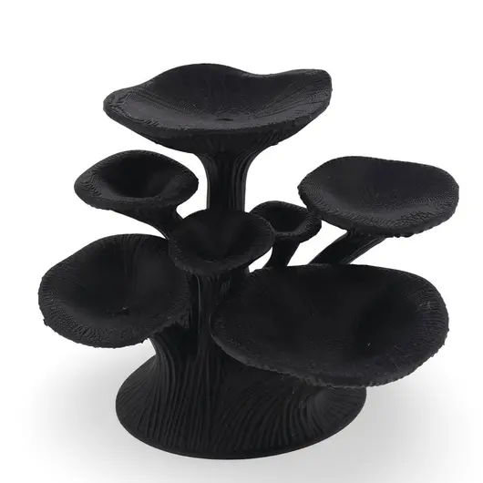 Suport pentru cristale model ciuperca - negru