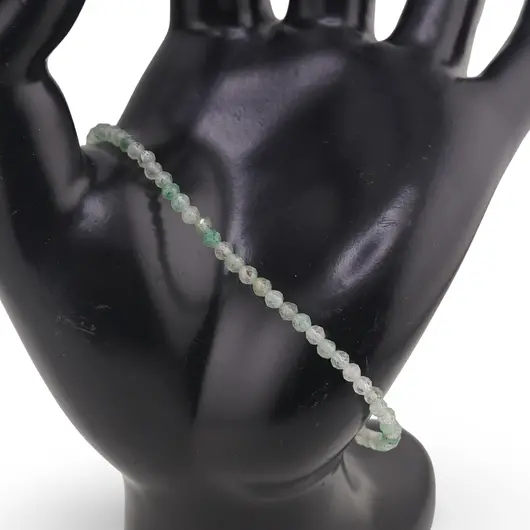 Bratara aventurin pietre micro fatetate 3mm si argint 925, imagine 2