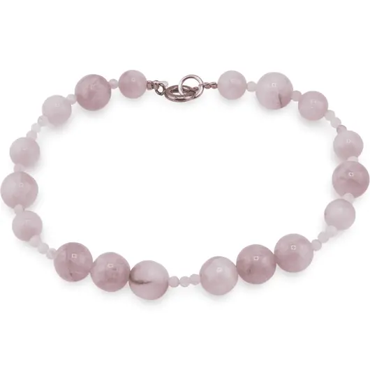 Bratara Kunzit sfere 6-8mm si sfere micro fatetate