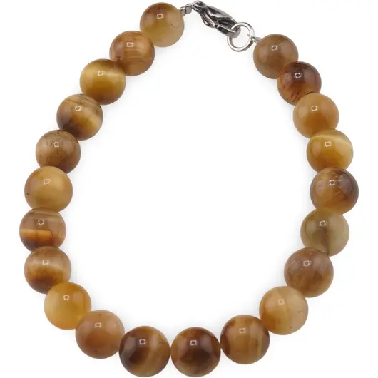 Bratara Ochi de tigru galben sfere 8mm