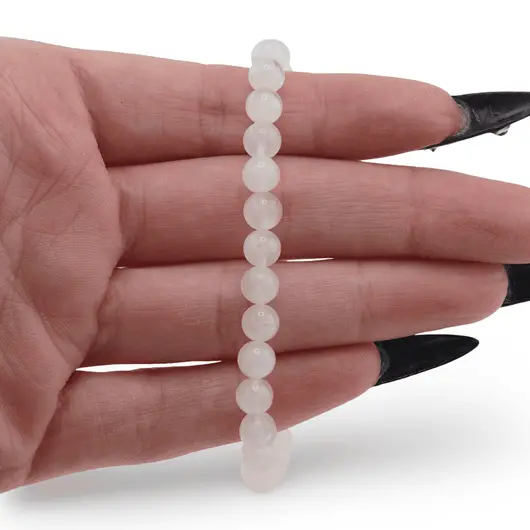 Bratara Piatra lunii sfere 5-6mm, imagine 3