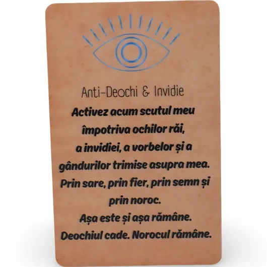 Card amuleta Anti-Deochi si Invidie, imagine 2