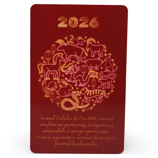 Card Feng Shui zodia Cal, amuleta pentru sustinerea energiilor favorabile in anul 2026, imagine 2