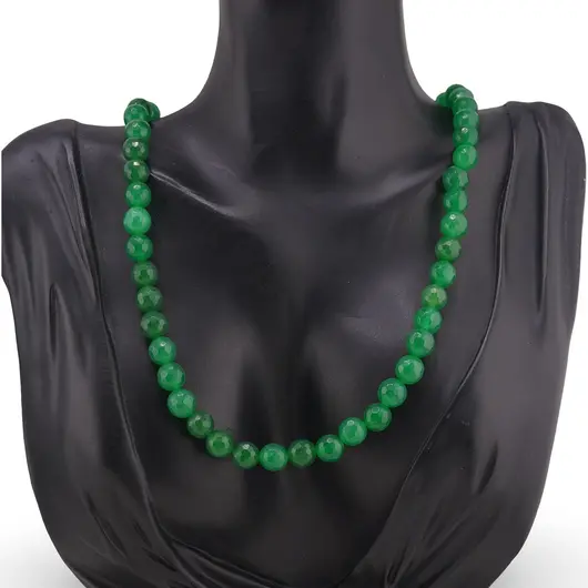 Colier Aventurin dark fatetat 8mm, imagine 2