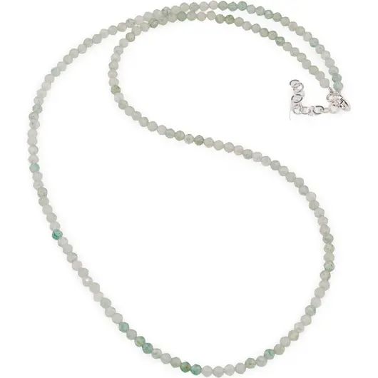 Colier aventurin pietre micro fatetate 3mm si argint 925