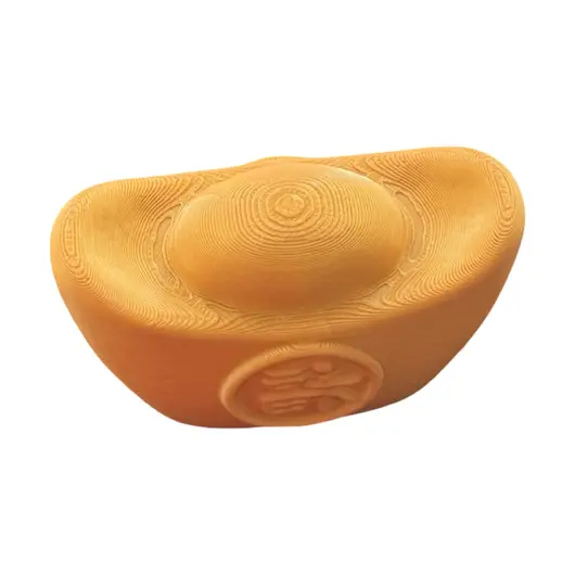 Decoratiune feng shui Pepita aurie pentru prosperitate - 8cm, imagine 2