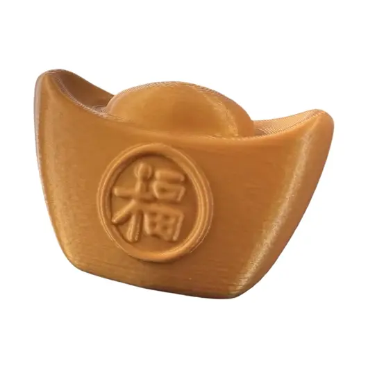 Decoratiune feng shui Pepita aurie pentru prosperitate - 8cm, imagine 3