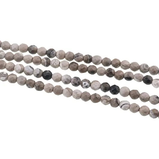 Sirag Agat black cherry blossom sfere fatetate 4mm, 36-38cm, imagine 2