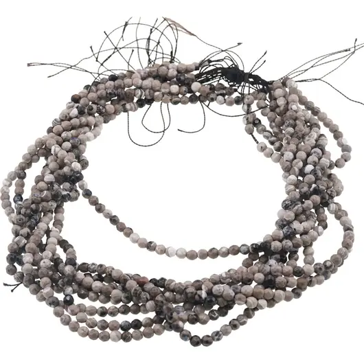 Sirag Agat black cherry blossom sfere fatetate 4mm, 36-38cm