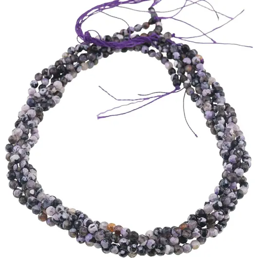 Sirag Agat mov patat sfere fatetate 4mm, 36-37cm