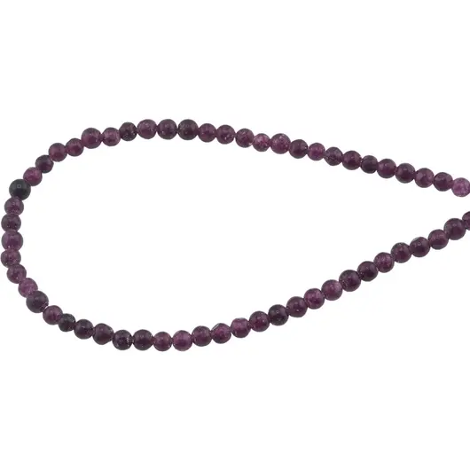 Sirag Agat mov sfere 3mm, 38cm, imagine 2