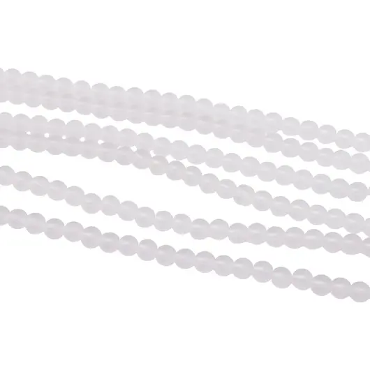 Sirag Cristal de stanca mat sfere 4mm, 37-38cm, imagine 2