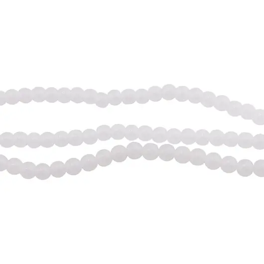 Sirag Cuart alb sfere 4mm, 36-38cm, imagine 2
